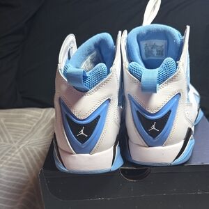 Nike Jordan Kids' Basketball Shoes - White & Light Blue